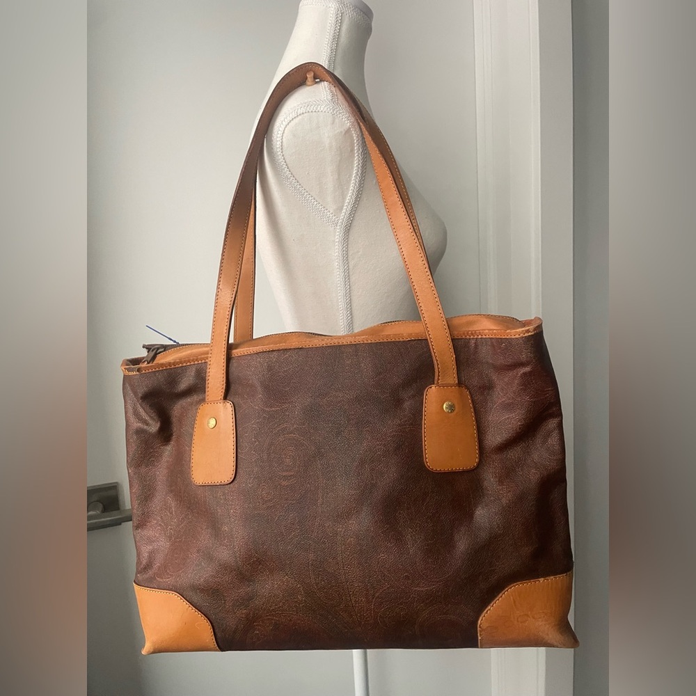 Etro Leather Tote Bag